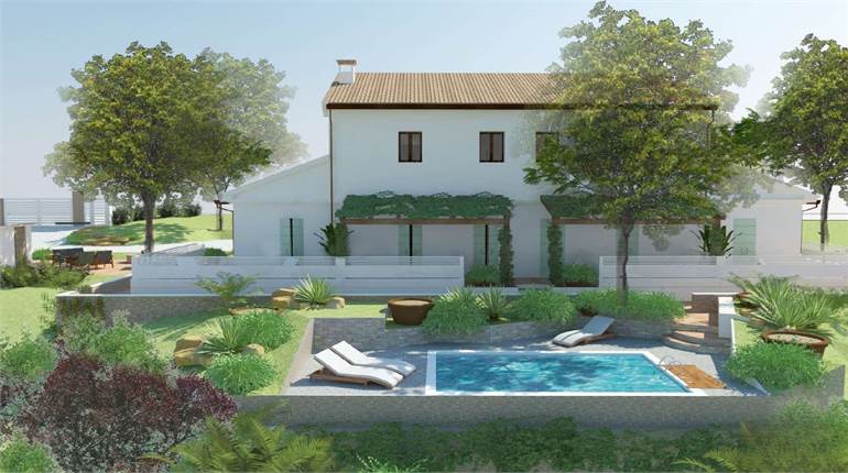 Candia casa colonica da ristrutturare panoramica