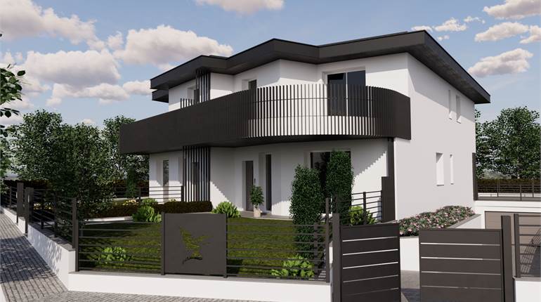 Nuovo appartamento con giardino, taverna e box.