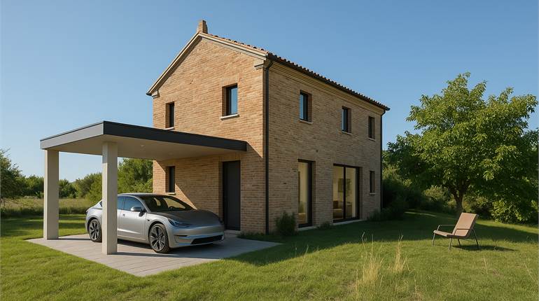 Casale indipendente con ampio giardino privato.